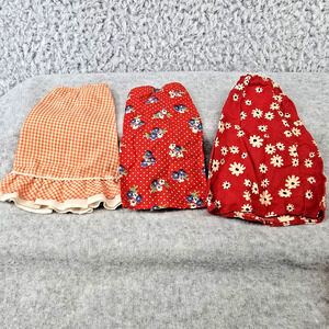 Vintage Barbie Mattel 1976 Skirt Lot Floral Polka Dot Gingham Long Ruffle Retro